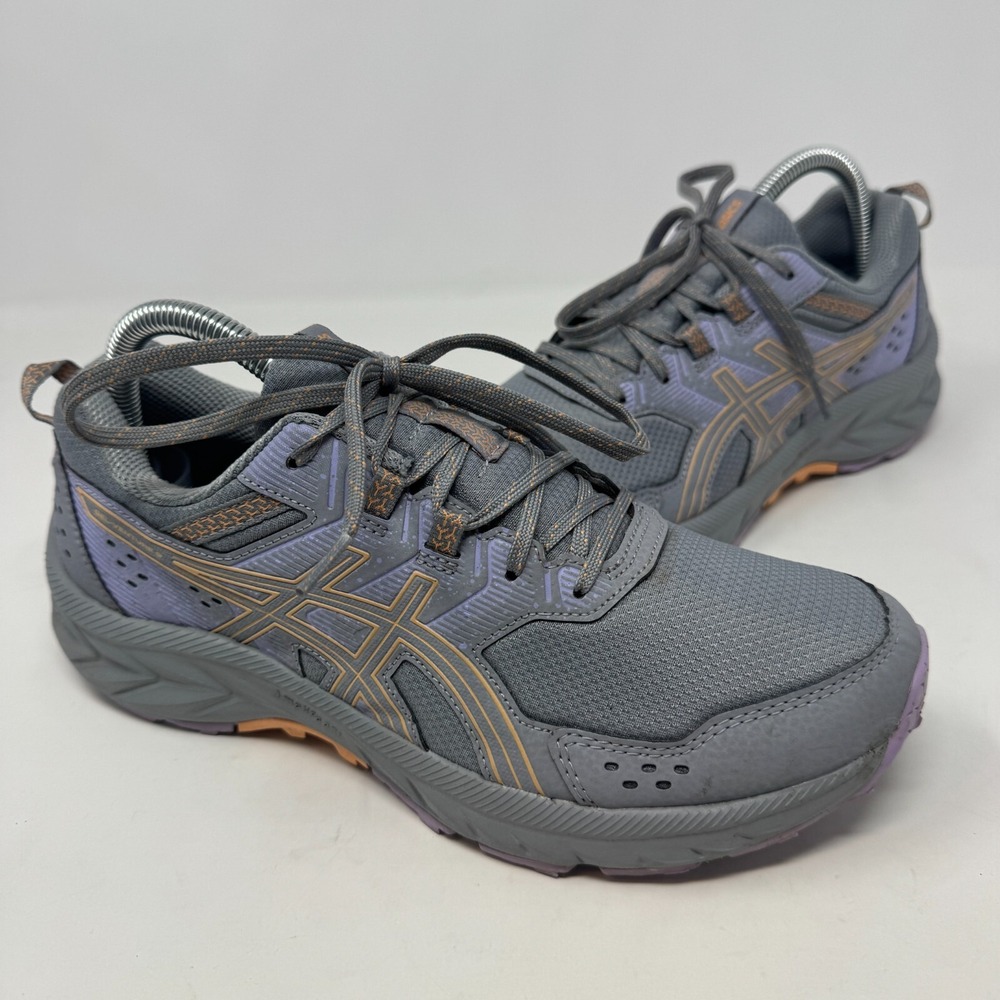 Asics Gel Venture 9 Trail Running Shoe 1012B314 Gray/Purple Women's Size 8.5